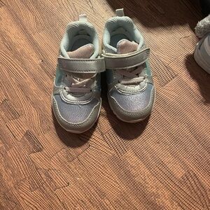 Stride Rite Silver and Pink Kids' Sneakers